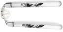 Transparent acrylic nunchaku with dragon decor - Chain