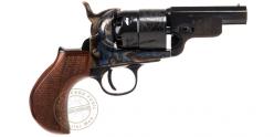 Revolver PIETTA Navy Yank Snubnose 1851 Cal. 44 - crosse arrondie quadrillée - Canon 3''