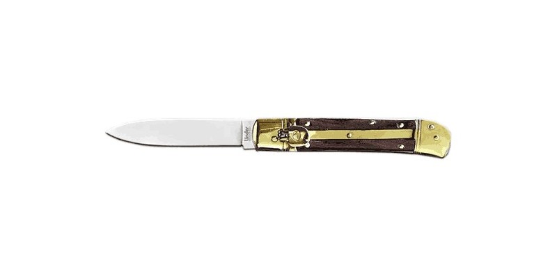 LINDER flick knife - Rosewood - Swivel button