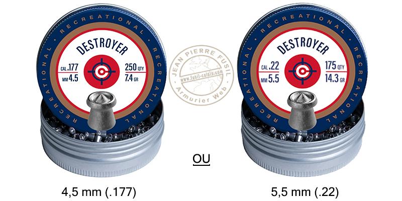 Crosman Destroyer expanding pellets - .177 or .22 - JP Fusil