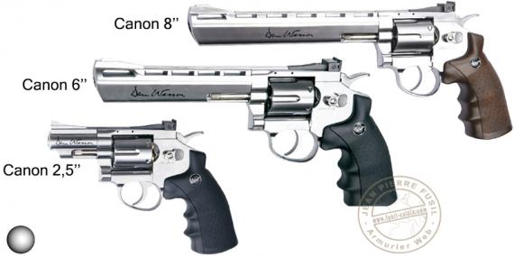 Revolver 4,5 mm CO2 ASG Dan Wesson - Nickelé - BB