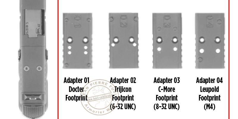 Adapter plates for GLOCK MOS pistols - JP Fusil