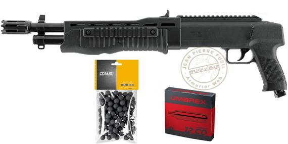 Pack shotgun CO2 à balles de caoutchouc Umarex T4E TB 68 Gen 2