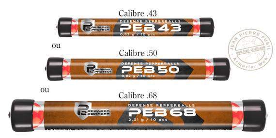 UMAREX T4E - Tube de 10 billes de défense au poivre