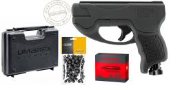 Pack pistolet CO2 à balles de caoutchouc T4E TP 50 Compact Gen 2 - Cal.50 (11 Joules max)