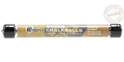 P2P - Tube de 10 billes de craie bleue noyau acier