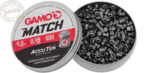 Plombs GAMO Match Accutek 4,5mm
