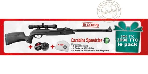 Pack carabine à plombs 4,5 mm GAMO Speedster IGT 10X GEN2  (19,9 joules)