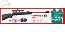 Pack carabine à plombs 4,5 mm GAMO Big Cat 1000E (19,9 Joules)