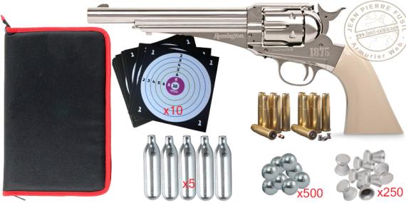 Pack revolver à plombs 4.5 mm dual CO2 REMINGTON 1875
