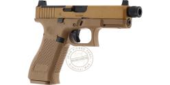 Pistolet à plomb CO2 4,5 mm BB - GLOCK 19X MOS - Blowback + 4 interfaces