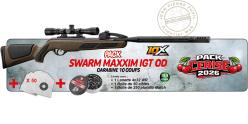 Pack carabine à plombs 4,5 mm GAMO Swarm Maxxim IGT Green (19,9 Joules)