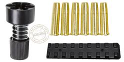 Pack Revolver à plombs 4,5 mm CO2 ASG Dan Wesson 6'' Chromé