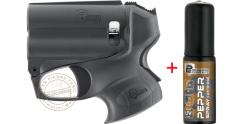 P2P - Pistolet de défense au poivre PGS II + lampe