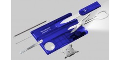 Couteau VICTORINOX - SwissCard Lite bleu translucide 8p