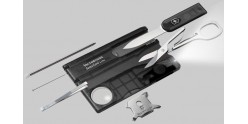 Couteau VICTORINOX - SwissCard Lite noir translucide 8p