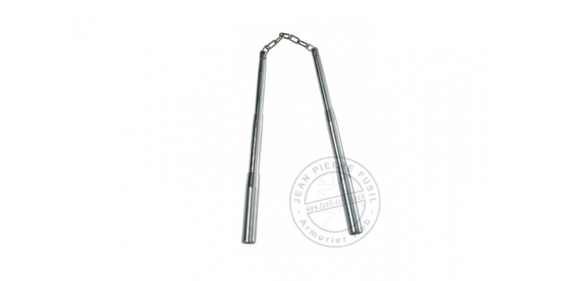Telescopic nunchaku metal - Chrome-plated  - Chain