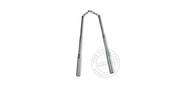 Telescopic nunchaku metal - Chrome-plated  - Chain