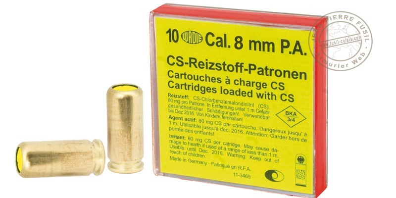 8mm CS gas pistol cartridges  10