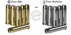 UMAREX - Lot de 6 douilles pour revolver 4.5mm BB CO2 - COLT Single Action Army 45 