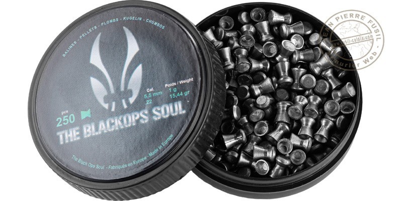 The Black Ops Soul - Plombs plats calibre 5,5 mm - 2 x 250