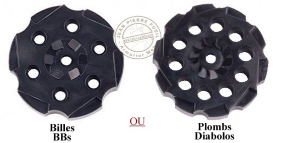 CROSMAN - Set of 3 cylinders for revolver CO2 Vigilante .177