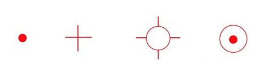 Les différentes réticules